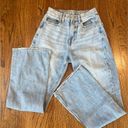 American Eagle AEO Highest Rise 90s Flare Jeans 100% Cotton in Mid Blue Size 2 Regular Photo 4