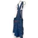 basic editions Womens Vintage Y2K  Blue Cotton Denim Utility Overalls Size Large Photo 3