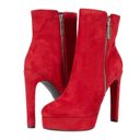 Guess Dark Red Dejah Booties Boots Heels Photo 0