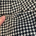 Talbots NWOT  sz12 black/white check Chatham ankle pant back pockets ankle slits Photo 7