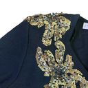 Liz Claiborne  Dresses Wool Blend Long Sleeve Dress Gold Sequin Size 10 Women's Photo 2