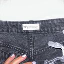 ZARA Black Denim Shorts Photo 1