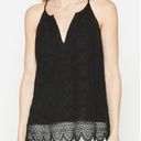 Joie Ember Caviar Lace Tank Top Size XXS EUC Photo 0