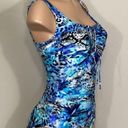 Gottex New.  cheetah and snake print lace up swimsuit. MSRP $228. Size 10 Photo 9
