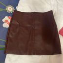 Altar'd State  Brown Leather Skirt Photo 0