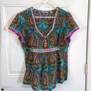 Robert Graham Women's  Size XL Multi-Color Paisley Blouse Photo 0