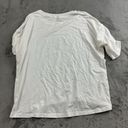 Lululemon  Womens Top Size 8 Short Sleeve White Boxy Athleisure Preppy Logo Photo 1