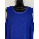 Adrienne Vittadini  Womens Tank Top Long Back True Blue 2XL Photo 1