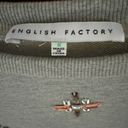 English Factory  long sleeve crew neck sweatshirt w jewel embellishments S NWOT Photo 2