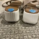 Madden Girl New  Platform Sandals Womens Size 7.5 Beige & White Strappy Ankle Photo 5