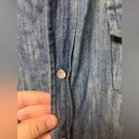 Paper Denim & Cloth  XL Lighweight Jean Jacket Pearl Snaps Graphic Pockets Photo 3