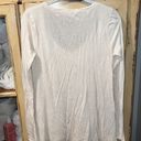 Calypso St. Barth ’s v neck cream long sleeve tee small Photo 3