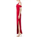 Keepsake Shooting Star One Shoulder Long Gown Bright Red Dress Side Slit Maxi XS Photo 4