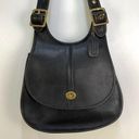 Coach Vintage  Crescent Bag Black Leather Purse Handbag 9235 Photo 0