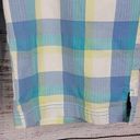 Oakley  Blue White Yellow Plaid Low Rise Bermuda Women's Shorts Size Junior's 11 Photo 3