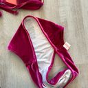 Victoria's Secret Victoria secret velvet two piece bikini in large nwt bottoms triangle padded top Photo 2