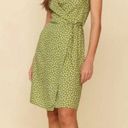 Reformation  Zena Printed Side Tie Dress in Jessie Floral Green and White Photo 0