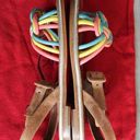 Christian Louboutin  Ella Rainbow Braided Leather Suede Strappy Sandals Photo 9