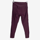 Onzie  Flow Pants Womens Medium Large Sporty Legging Burgundy Mesh Inserts Crop Photo 1