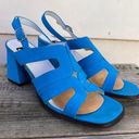 Vintage 90s Y2K 9&CO blue strappy chunky heels Size 8.5 Photo 0