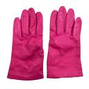 Fownes Womens Size 7 Gloves Real Genuine Leather Silk Lined Pink Vintage Photo 1