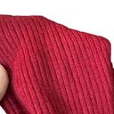 A. Giannetti Red 100% Cashmere V Neck Sweater Size L/XL Photo 3