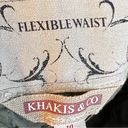 Krass&co Khakis &  Quality Apparel Flexible Waist Size 10 Army Green  w/Pockets Photo 5