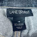 Lane Bryant  High Waist Jean Shorts Dark Blue Size 18 Photo 2