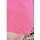 360 Cashmere  Jolene Neon Cashmere Pullover Sweater BARBIE PINK Large Photo 6