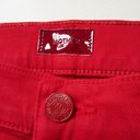 NWT Mother Rambler Ankle in Ribbon Red Straight Crop Jeans 30 Photo 3