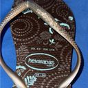 Havaianas NWOT  Slim Size 4/5 Brown & Light Blue Flip Flops Photo 1