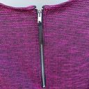 Elle size M Tweed Peplum Textured Fuchsia Sleeveless Top Photo 6