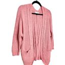 Universal Threads Universal Thread Cable Knit Open Front Cardigan Sweater Blush Size Small Photo 2