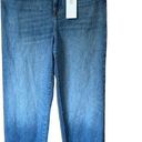 Good American  Good Boy Straight Cropped Jeans in Indigo 604 Size 14 Photo 4