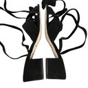 Brian Atwood  B-Astor Black Nubuck Ankle Wrap Block Heel Sandals Photo 7