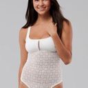 Gilly Hicks White Lace Strappy Back Cheeky Bodysuit - Small Photo 0