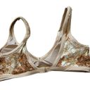 Aerie  scoop Floral Nude tan bra size X-Large Photo 4