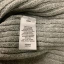 Abound  Womens Gray Hooded Back Slit Cozy Rib Knit Pullover Sweater Photo 5