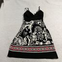 Trixxi Y2K  Black White Paisley Print Dress Size Small EUC Photo 0