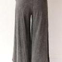 washed terry knit wide leg pants Photo 4