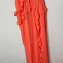 House Of CB  'Pixie' Flame Orange Ruffle Maxi Dress NWOT size XS Photo 8