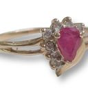 Ruby 10K  Gold Ring Sz 8 Photo 1