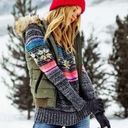 American Eagle AEO Fair Isle Jegging Sweater Photo 2