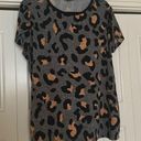 LuLaRoe  Leopard Print Flutter Sleeve Top Photo 0