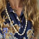 American Vintage Vintage “Nola” Pearl Cluster Necklace Long Freshwater Classic Beachy Feminine Photo 1