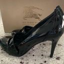 Burberry Authentic  black patent leather heels shoes 38 Photo 4