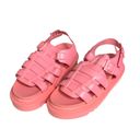 EGO BarbieCore  Nicola pink fisherman gladiator platform sandals 8.5-9 Photo 4
