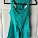 Lululemon  Glide and Stride Tank Heathered Viridian Green size 6. Built in bra Photo 0