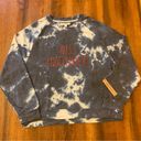 Rae Dunn  NWT sweatshirt large Miss Independent Tie Dye navy & white lightweight Photo 0