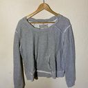 ALL SAINTS 100% Cotton Gray Distressed Sweatshirt‎ W/ Pocket ( 10 ) Photo 0